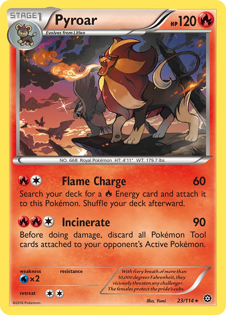 Pyroar - 23/114 - Steam Siege - Card Cavern