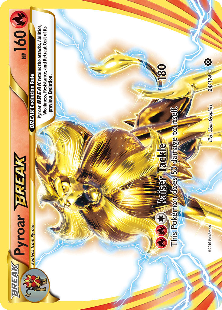 Pyroar BREAK - 24/114 - Steam Siege - Holo - Card Cavern