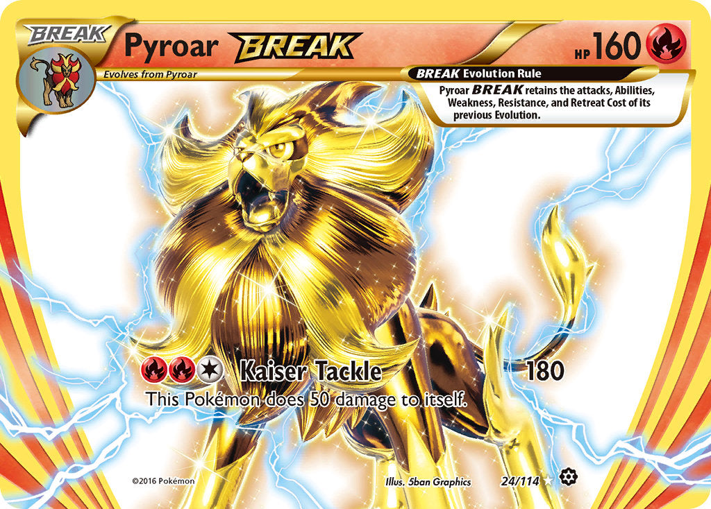 pokemon pyroar card Pyroar BREAK - 24/114 - Steam Siege