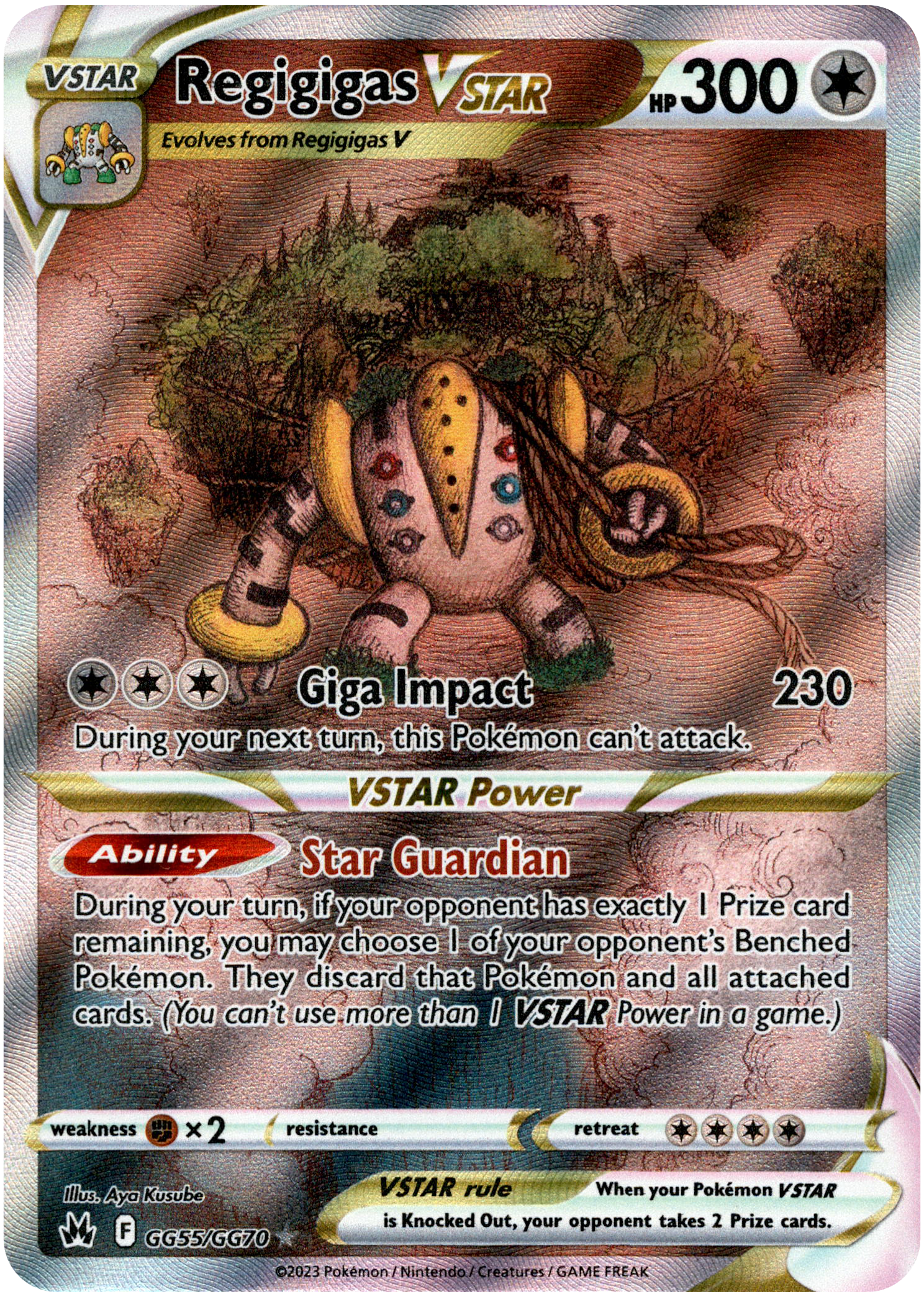 Regigigas VSTAR - GG55/GG70 - Crown Zenith - Holo - Card Cavern