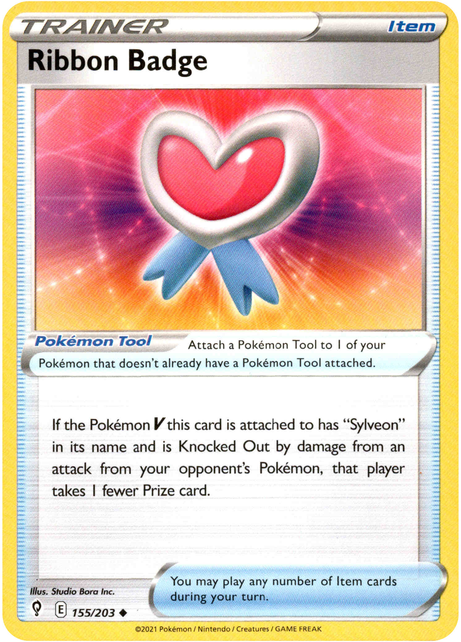 Ribbon Badge - 155/203 - Evolving Skies - Card Cavern