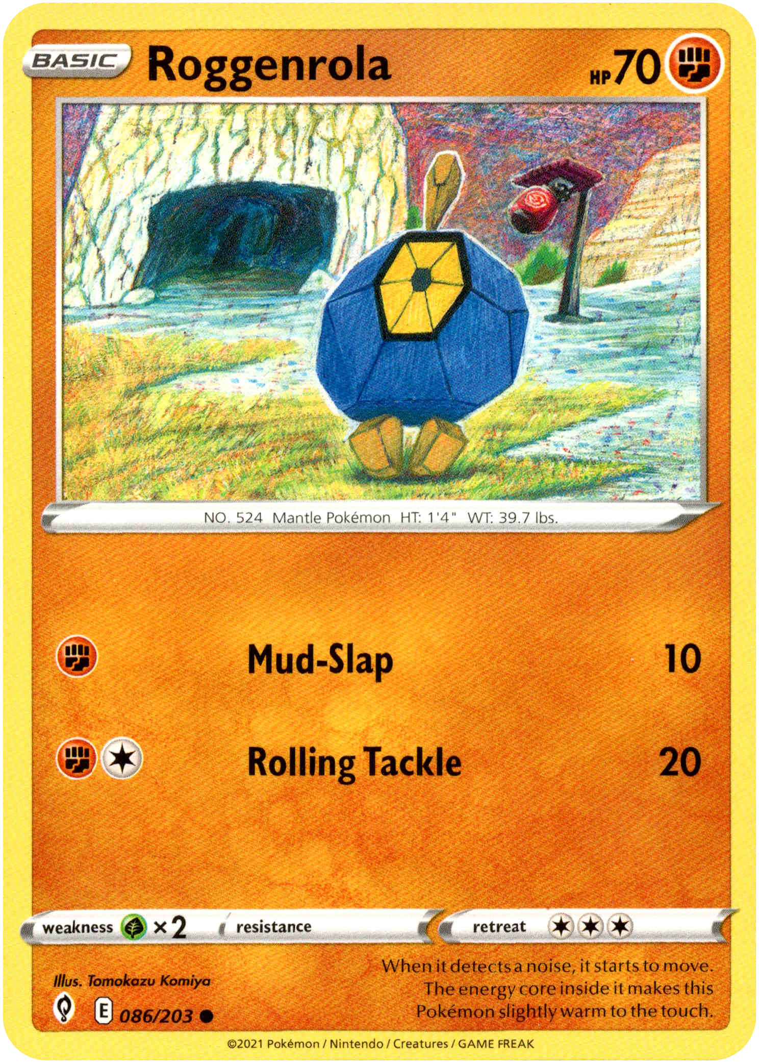 Roggenrola - 086/203 - Evolving Skies - Card Cavern