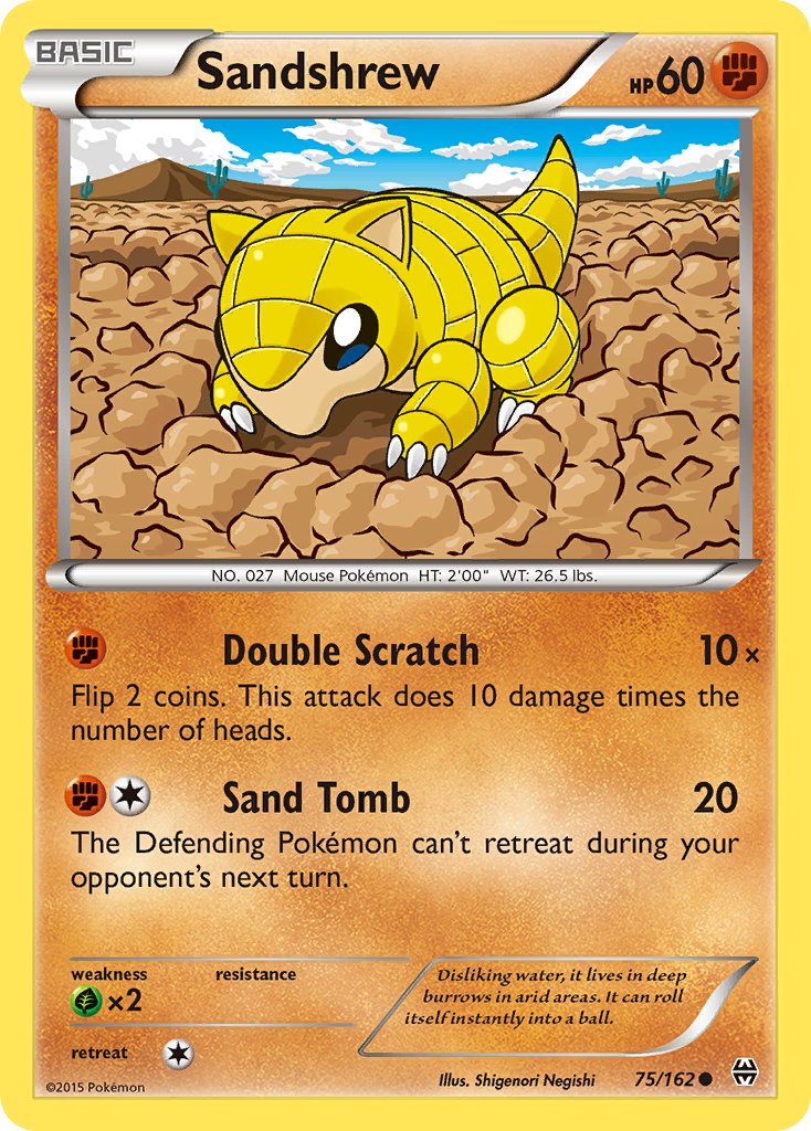 Sandshrew - 75/162 - BREAKthrough - Card Cavern