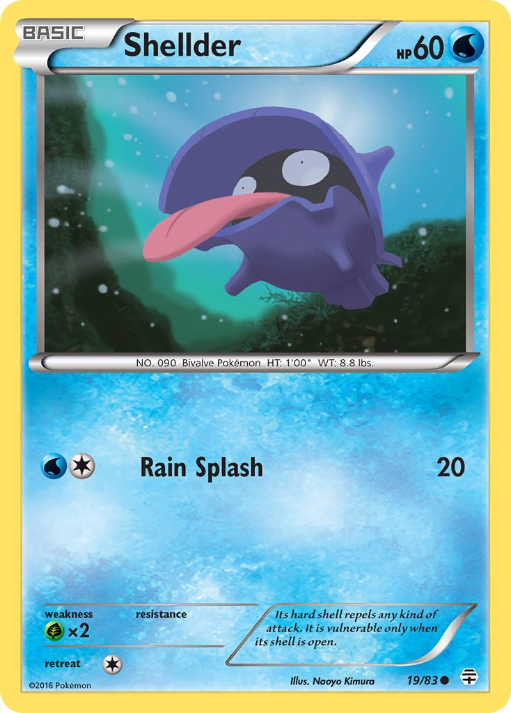 Shellder - 19/83 - Generations - Card Cavern