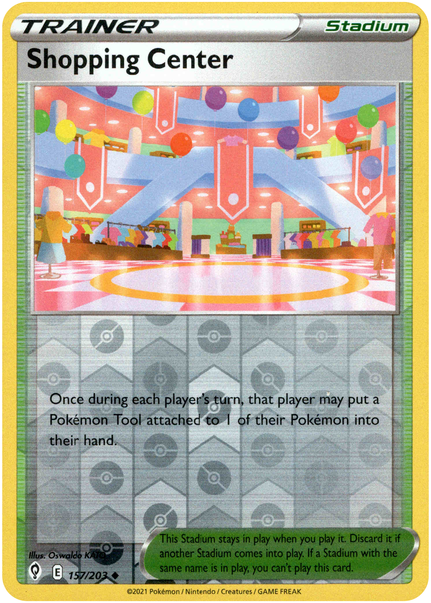 Shopping Center - 157/203 - Evolving Skies - Reverse Holo - Card Cavern