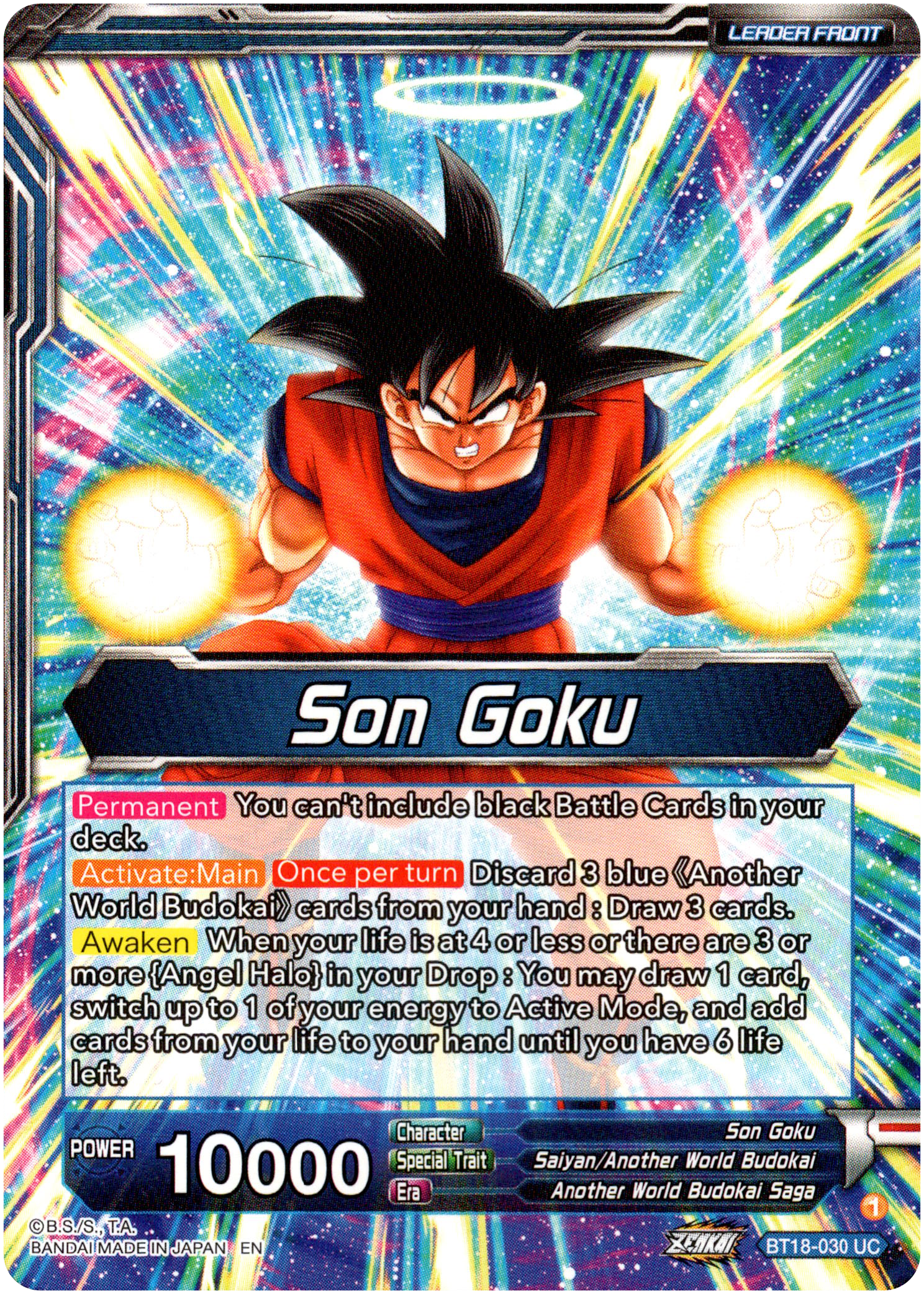 Son Goku // Son Goku, Another World Fighter - BT18-030 - Dawn of the Z-Legends - Card Cavern