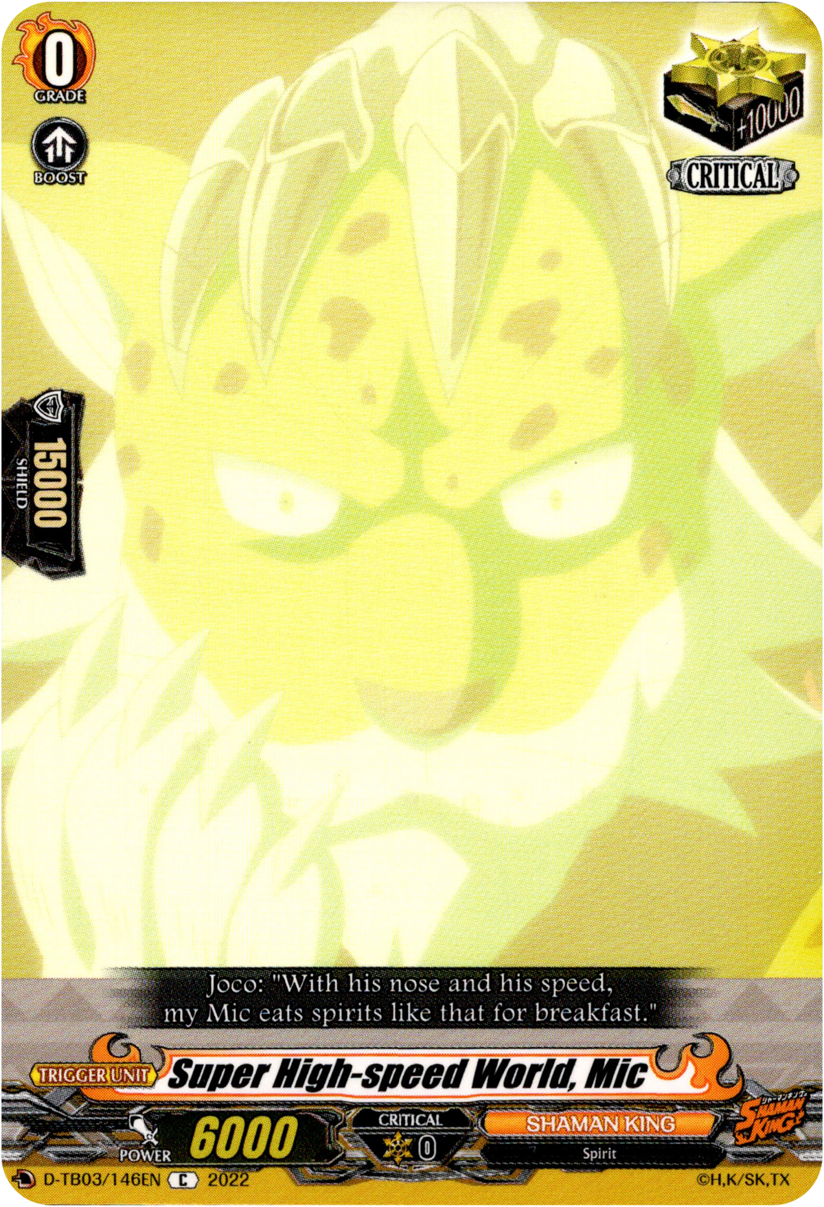 Super High-speed World, Mic - D-TB03/146EN - Shaman King - Card Cavern
