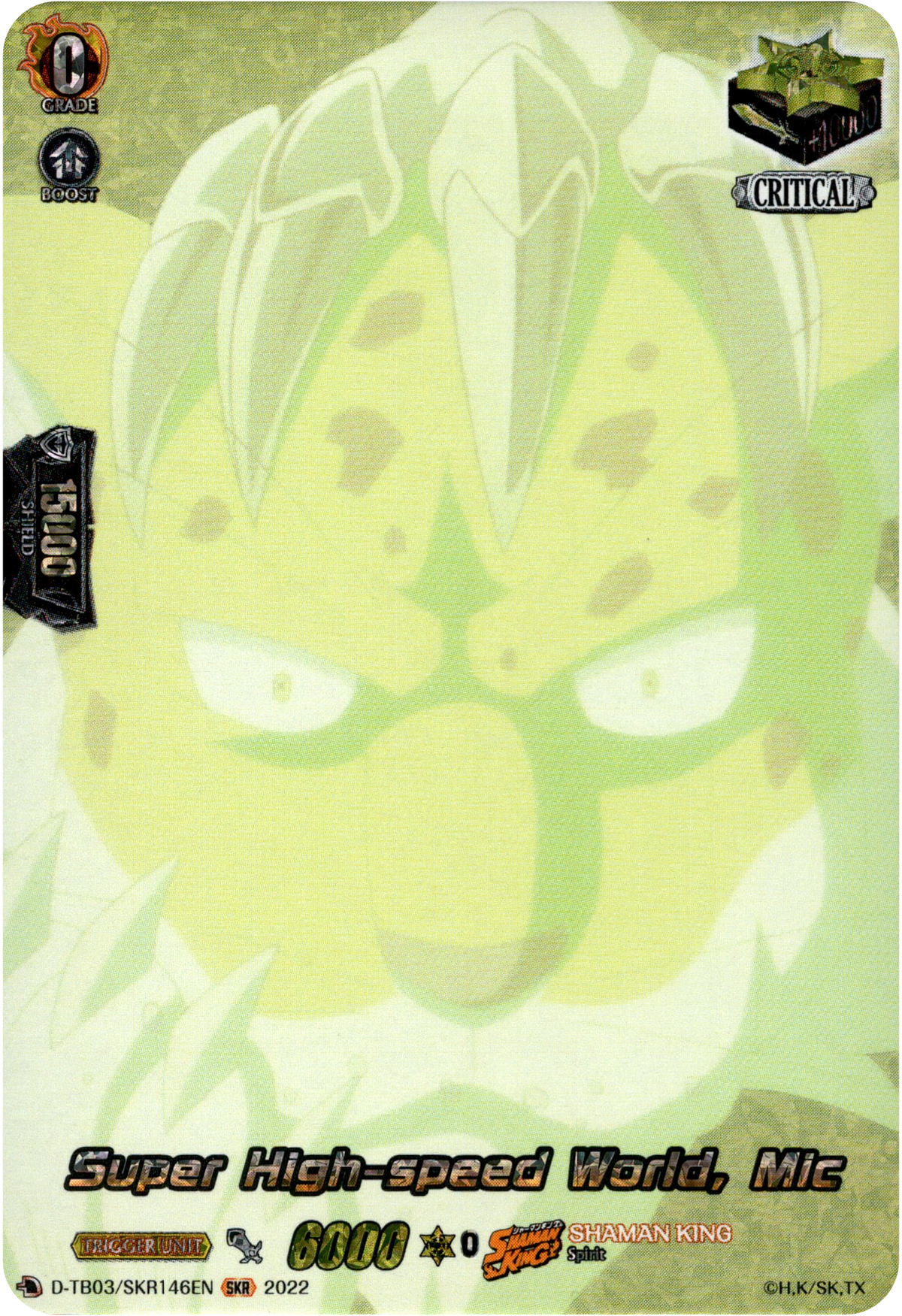Super High-speed World, Mic - D-TB03/SKR146EN - Shaman King - Card Cavern