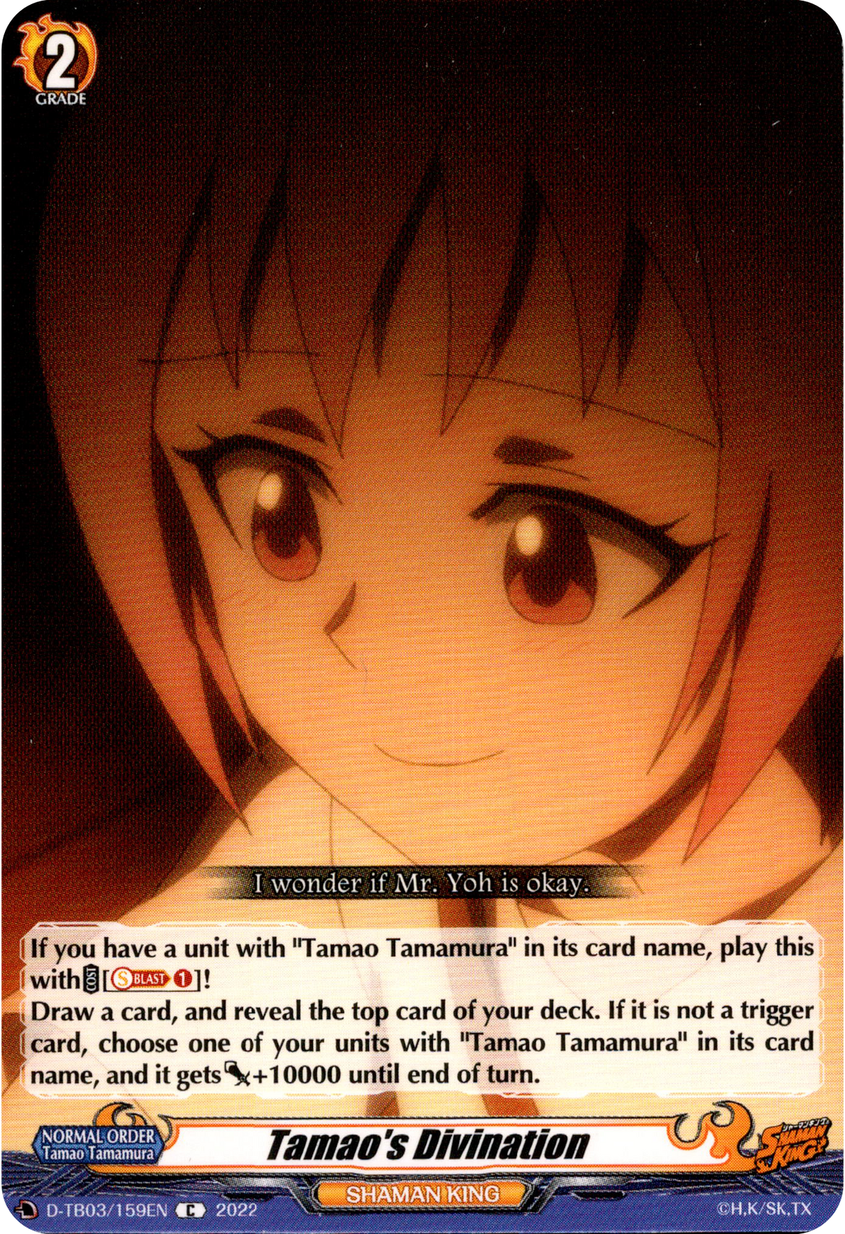 Tamao's Divination - D-TB03/159EN - Shaman King - Card Cavern