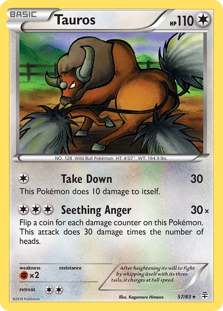 Tauros - 57/83 - Generations - Card Cavern