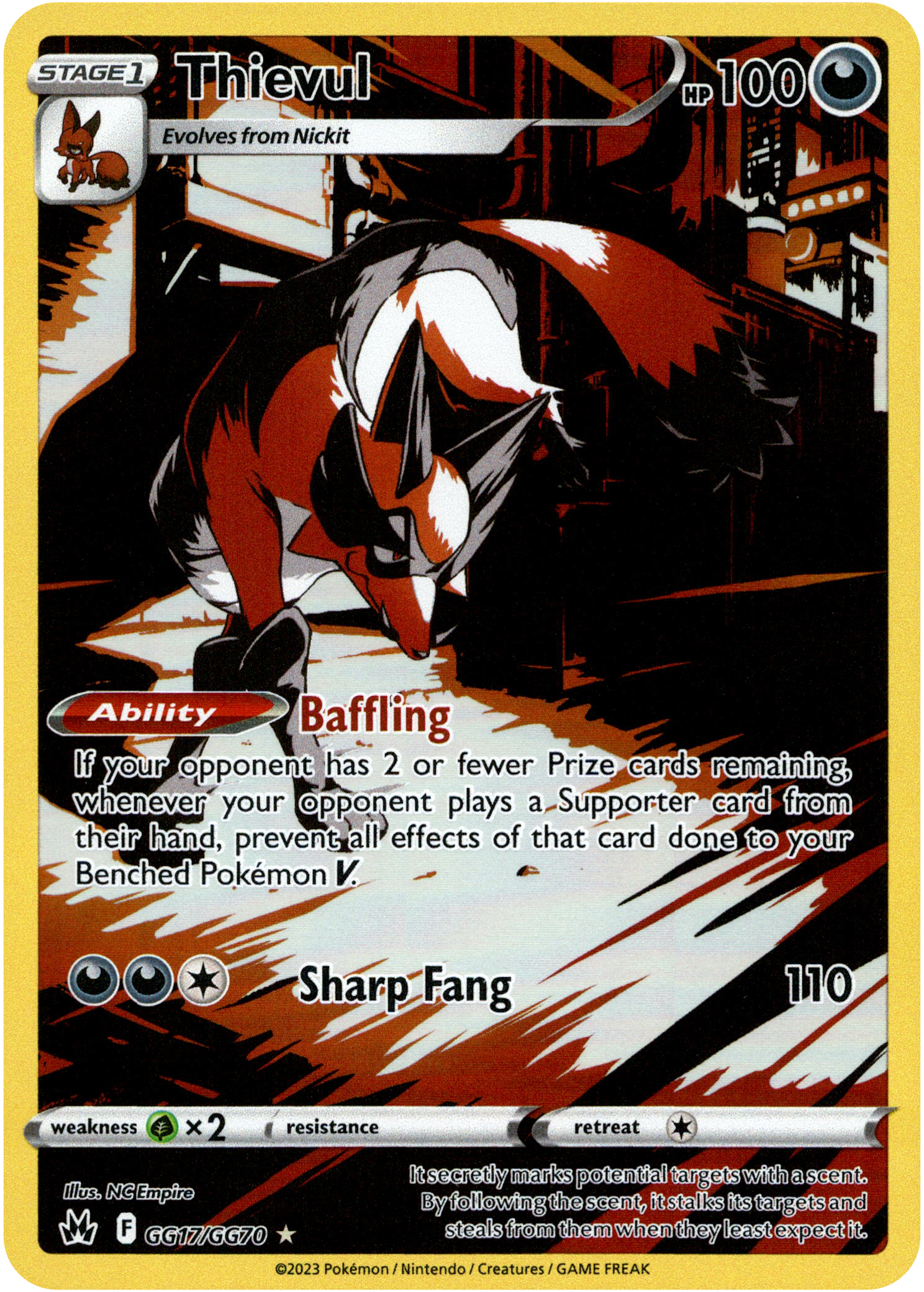 Thievul - GG17/GG70 - Crown Zenith - Holo - Card Cavern