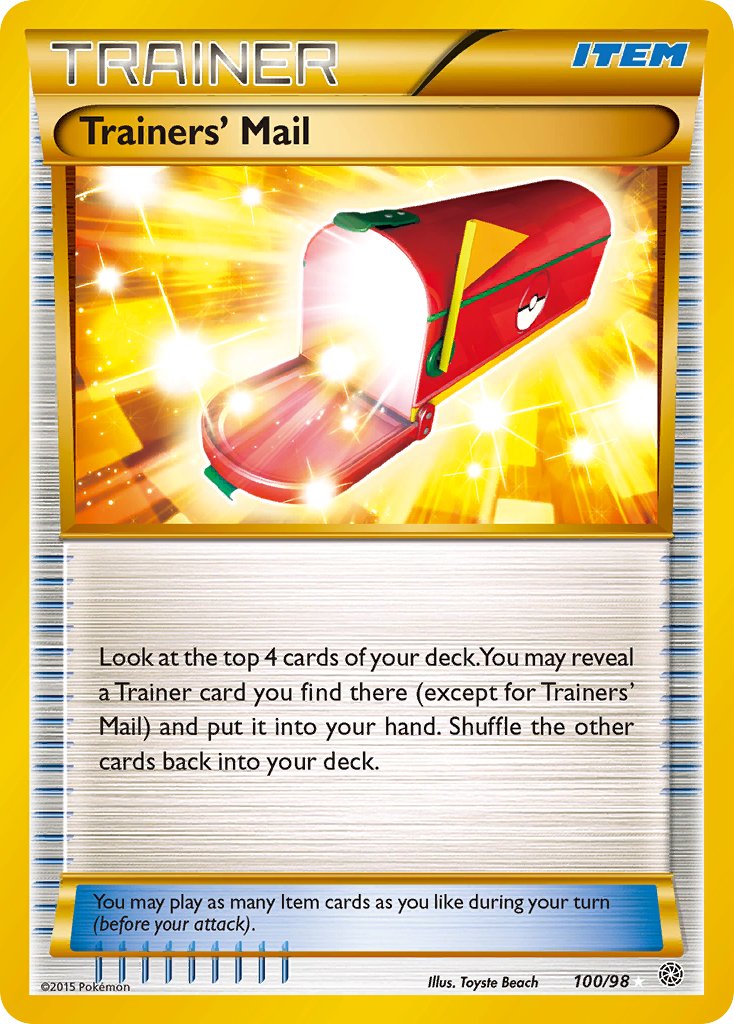 Trainers' Mail Secret Rare - 100/98 - Ancient Origins - Holo - Card Cavern
