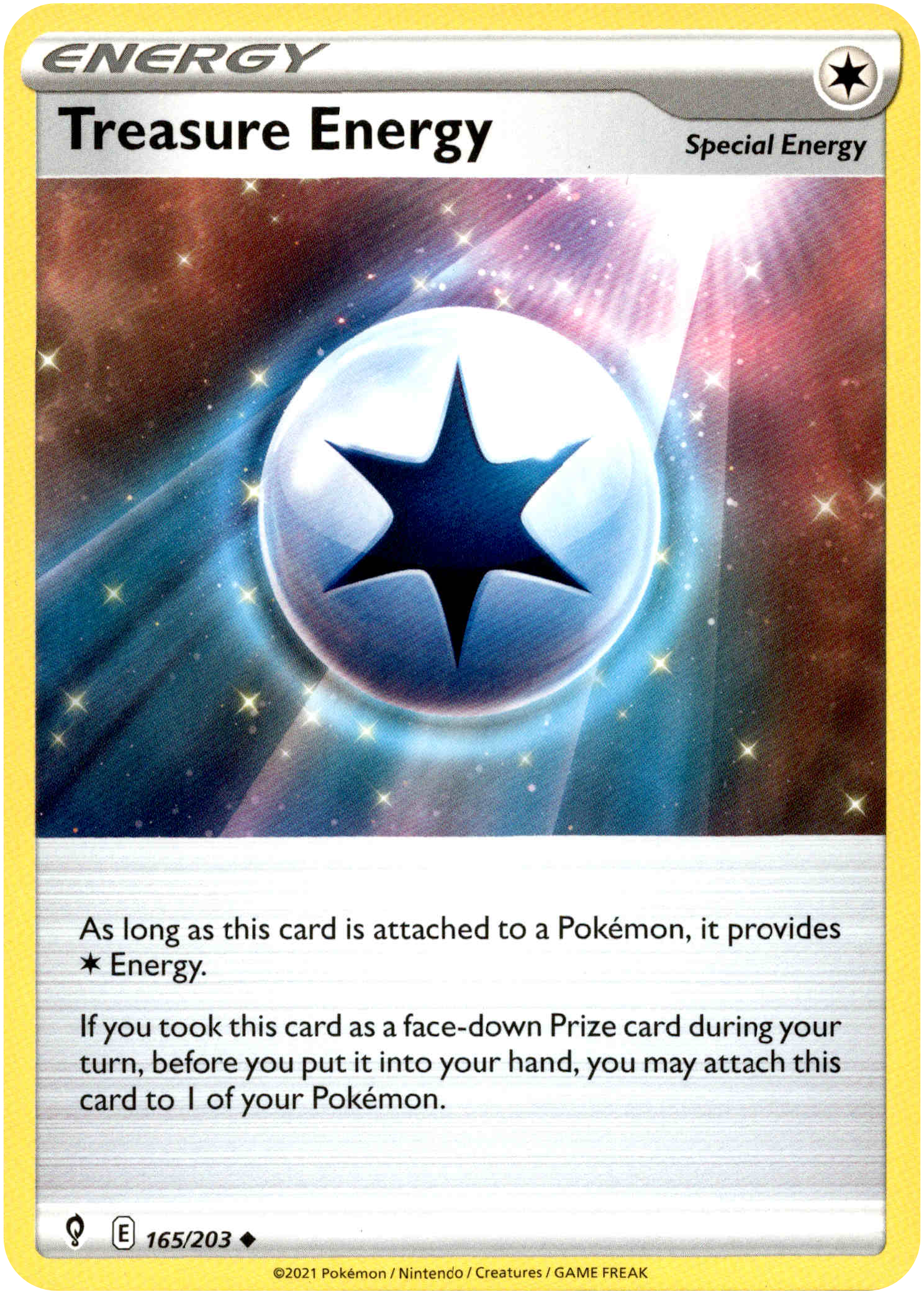 Treasure Energy - 165/203 - Evolving Skies - Card Cavern
