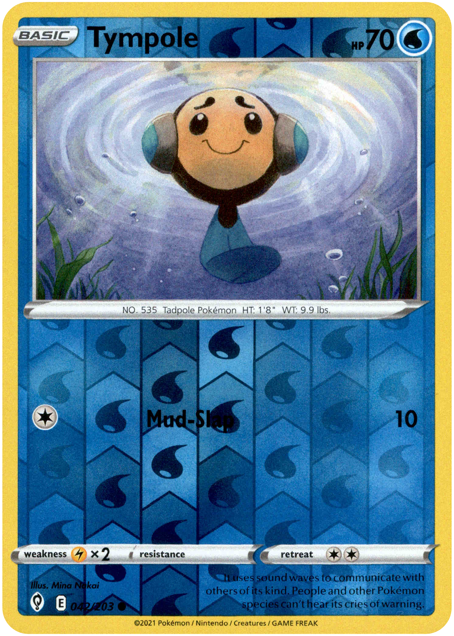 Tympole - 042/203 - Evolving Skies - Reverse Holo - Card Cavern
