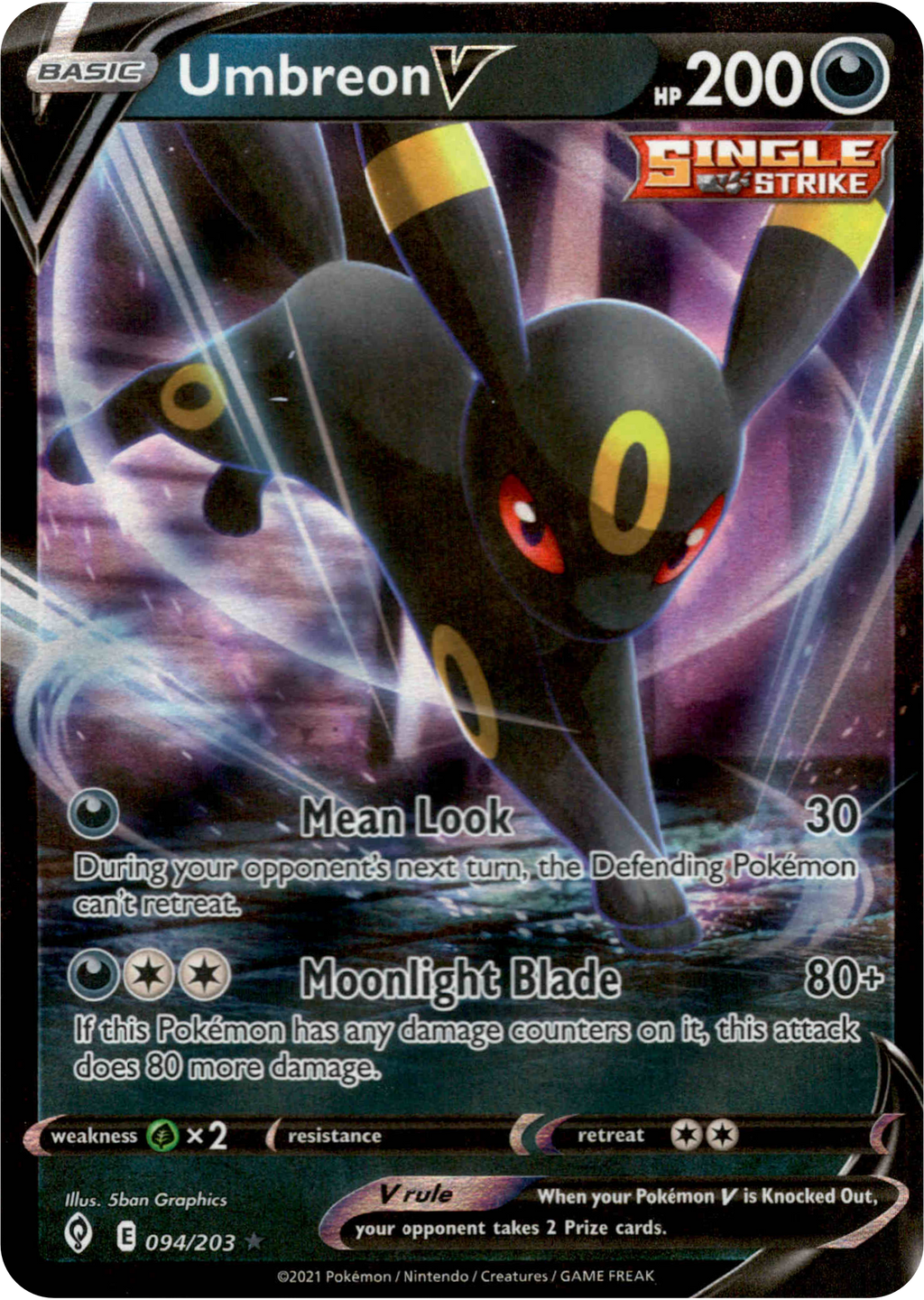 pokemon card 040 203 Glaceon V #40 Prices | Pokemon Evolving Skies