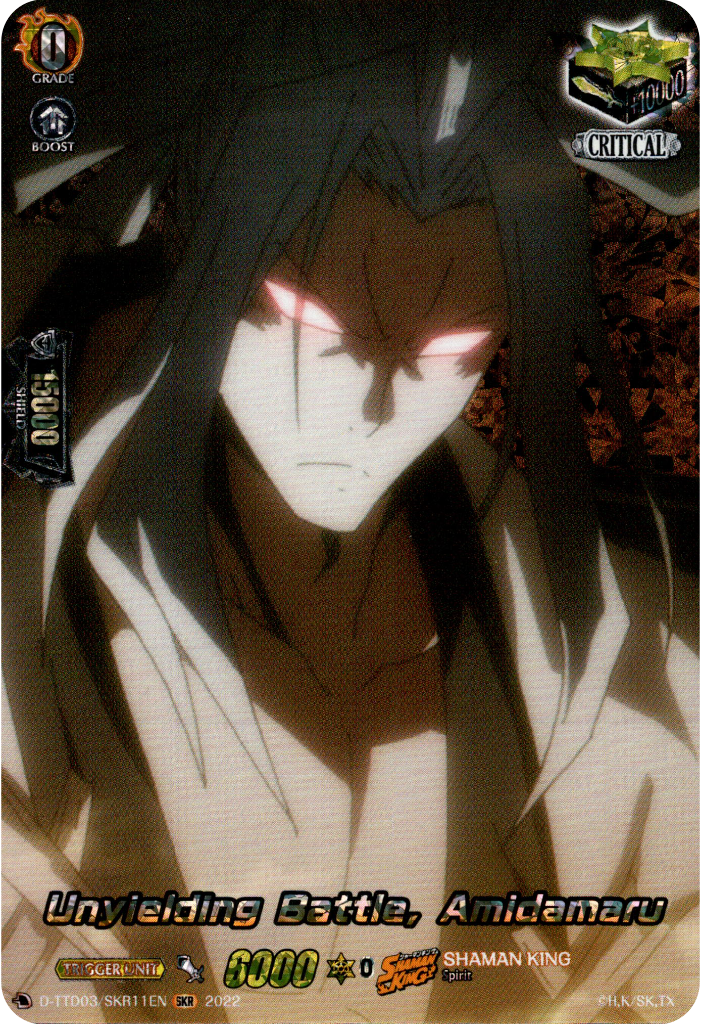 Unyielding Battle, Amidamaru - D-TTD03/SKR11EN - Shaman King - Card Cavern