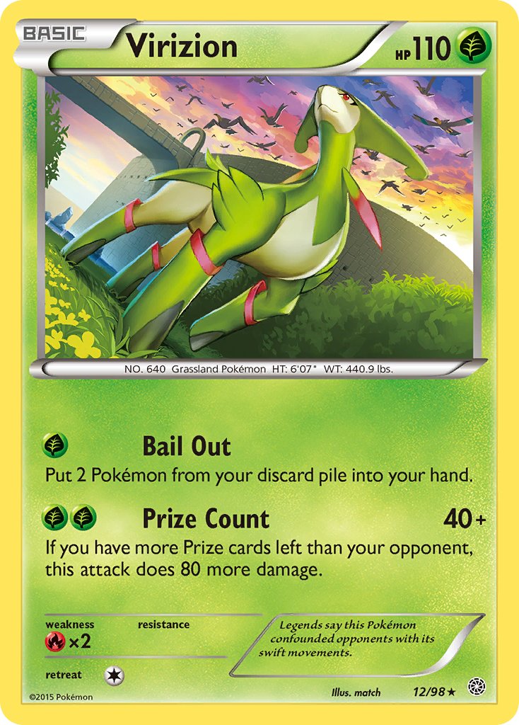 Virizion - 12/98 - Ancient Origins - Holo - Card Cavern