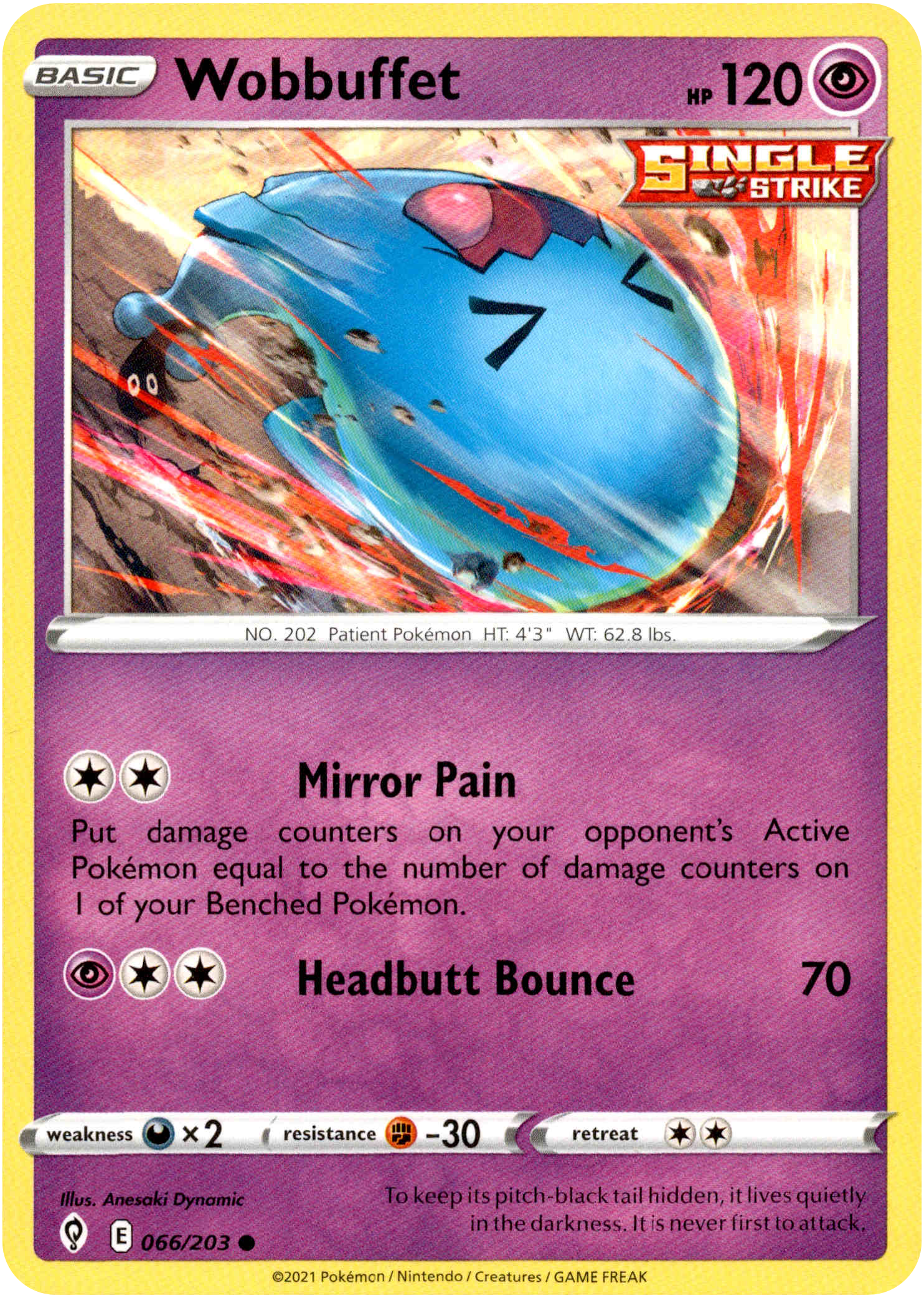 Wobbuffet - 066/203 - Evolving Skies - Card Cavern