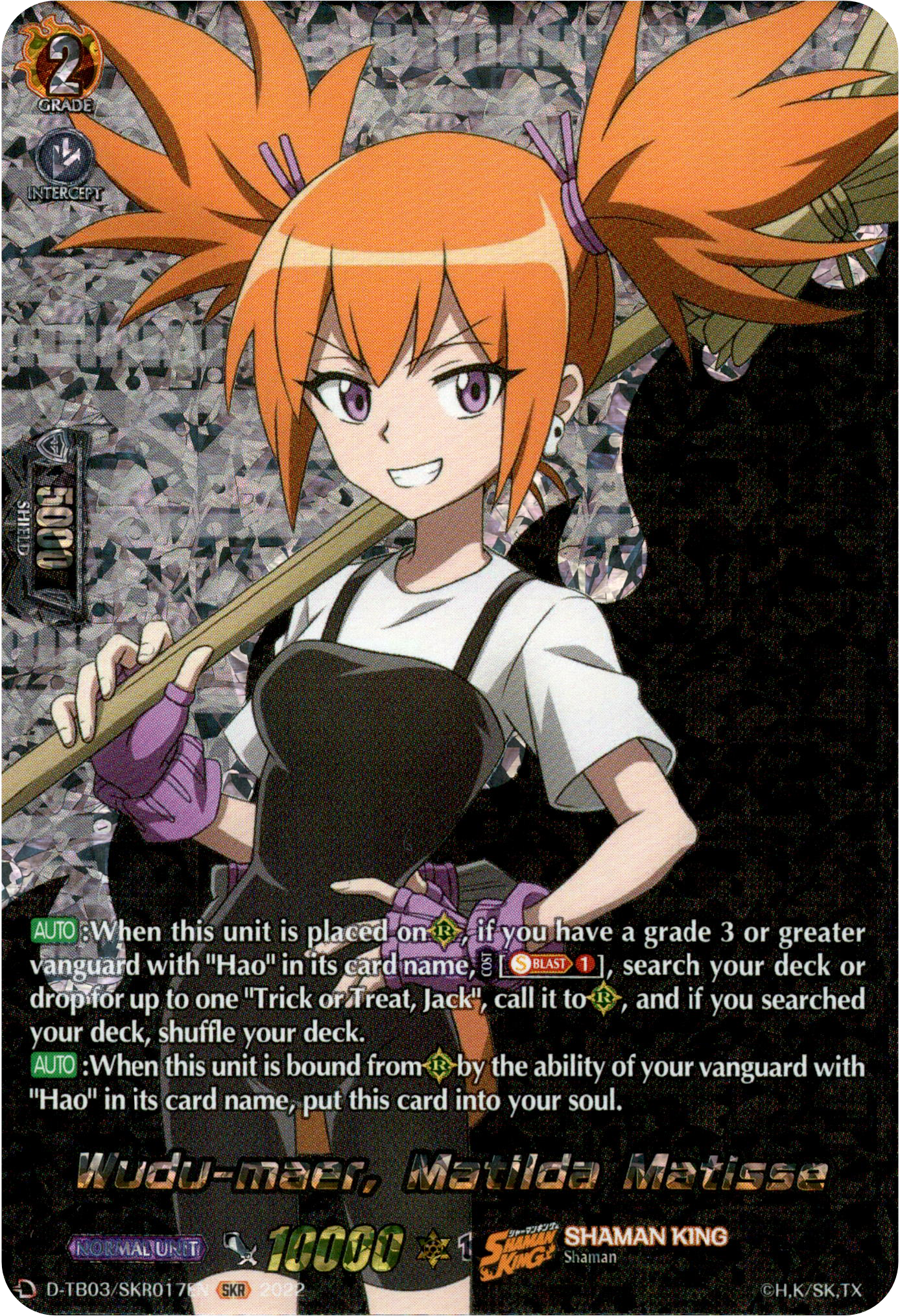 Wudu-maer, Matilda Matisse - D-TB03/SKR017EN - Shaman King - Card Cavern