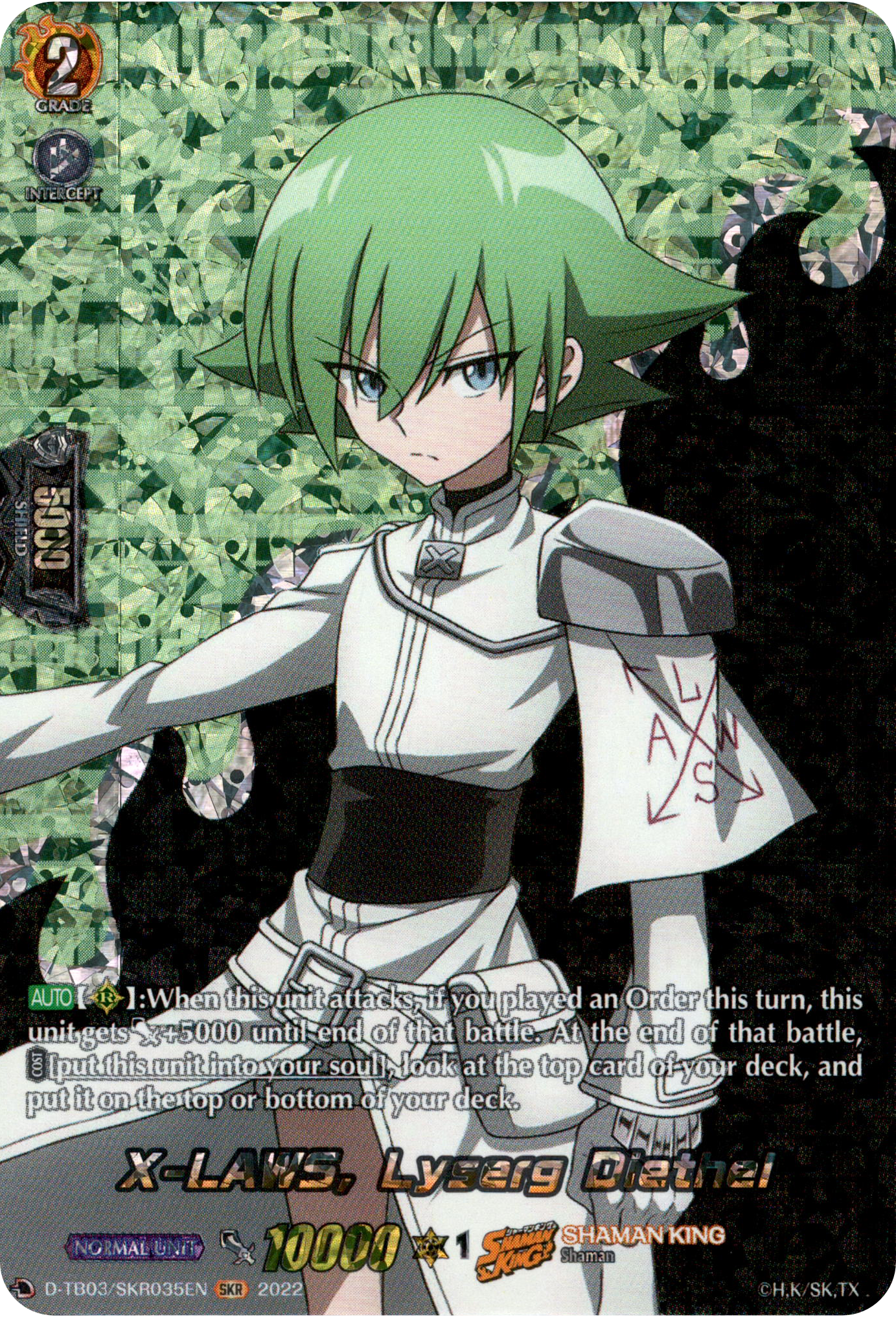 X-LAWS, Lyserg Diethel - D-TB03/SKR035EN - Shaman King - Card Cavern