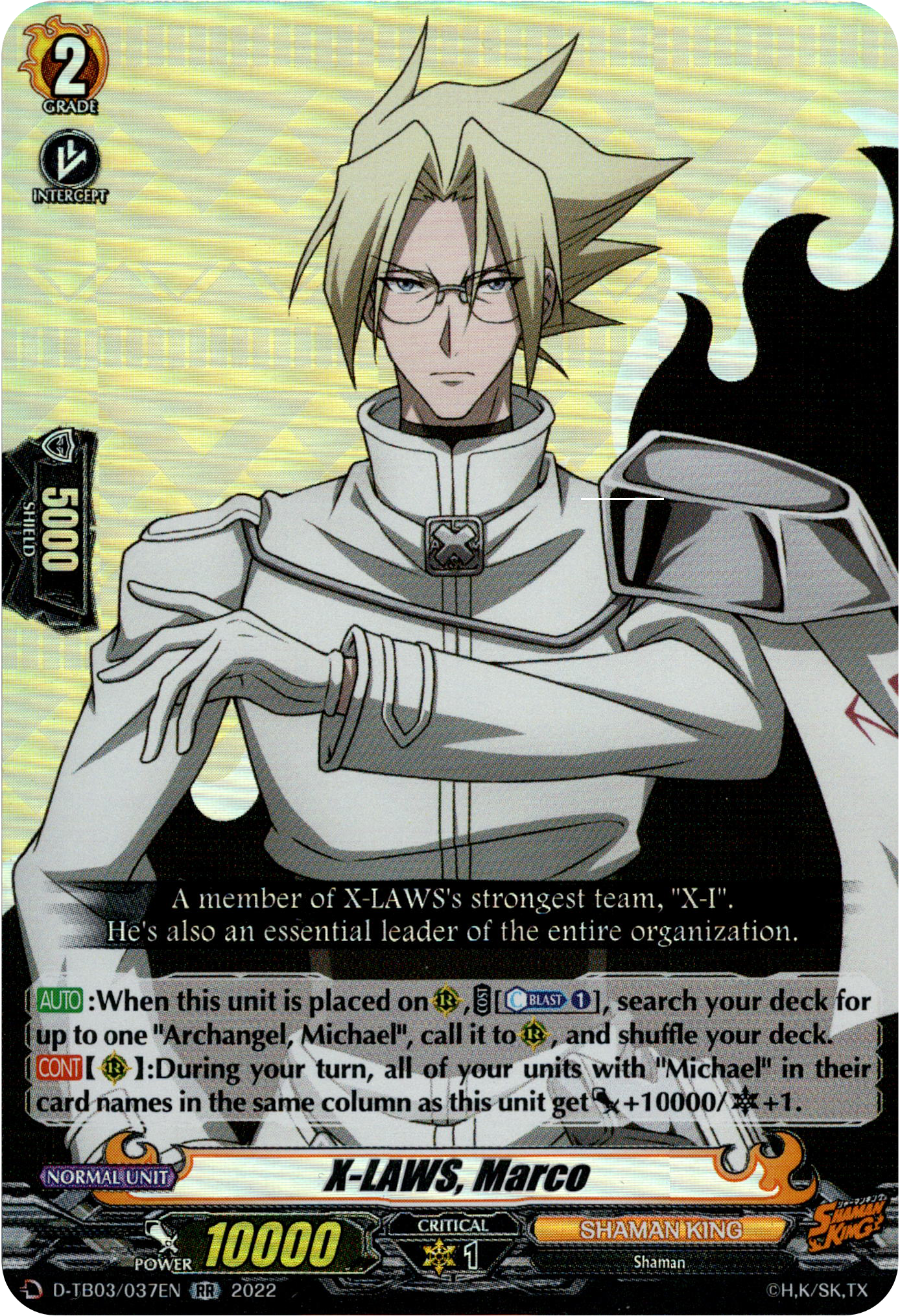 X-LAWS, Marco - D-TB03/037EN - Shaman King - Card Cavern