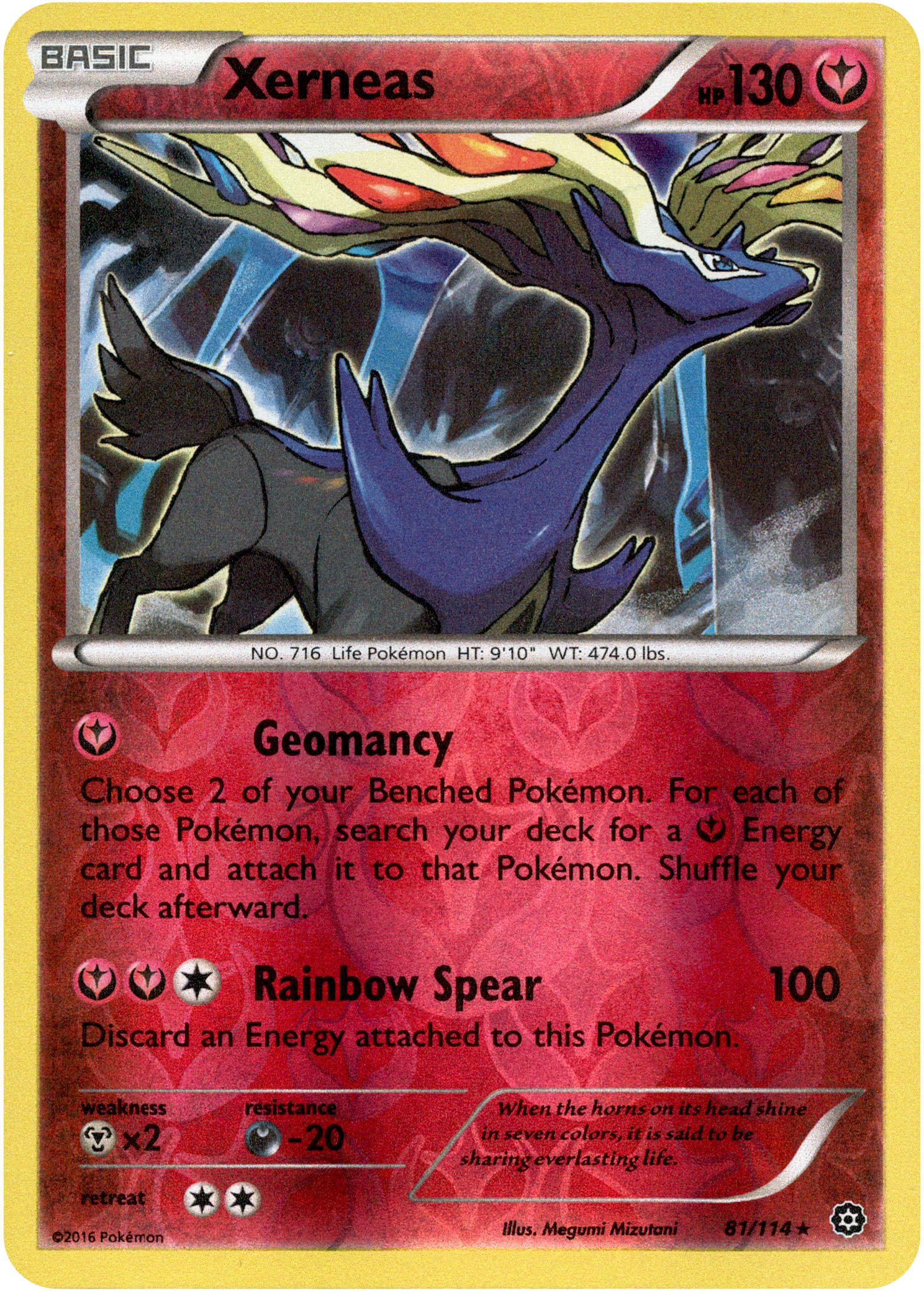 Xerneas - 81/114 - Steam Siege - Reverse Holo - Card Cavern