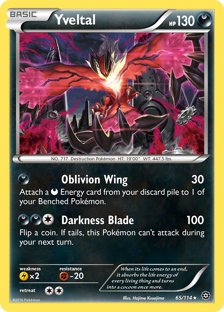 Yveltal - 65/114 - Steam Siege - Holo - Card Cavern