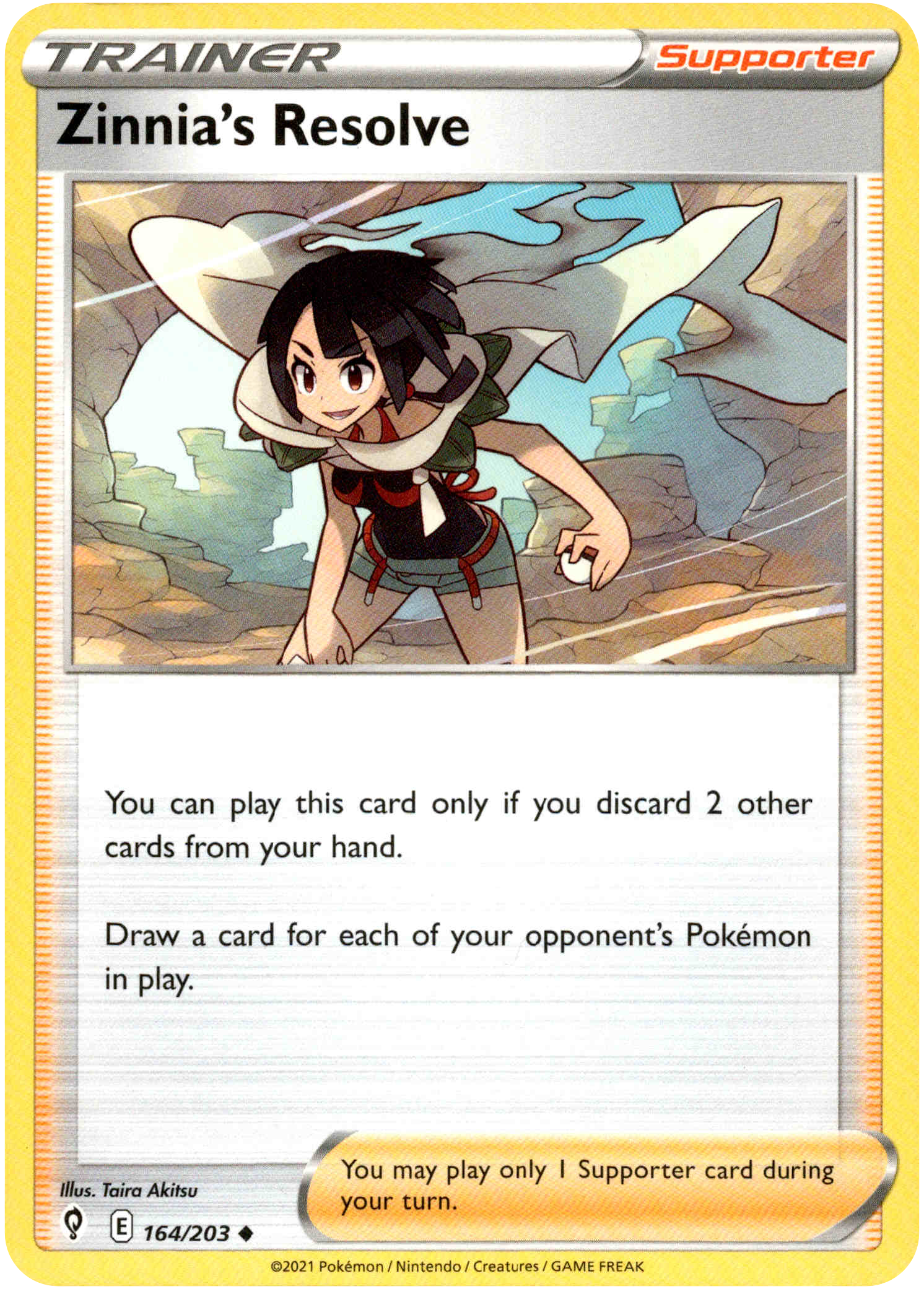 Zinnia's Resolve - 164/203 - Evolving Skies - Card Cavern