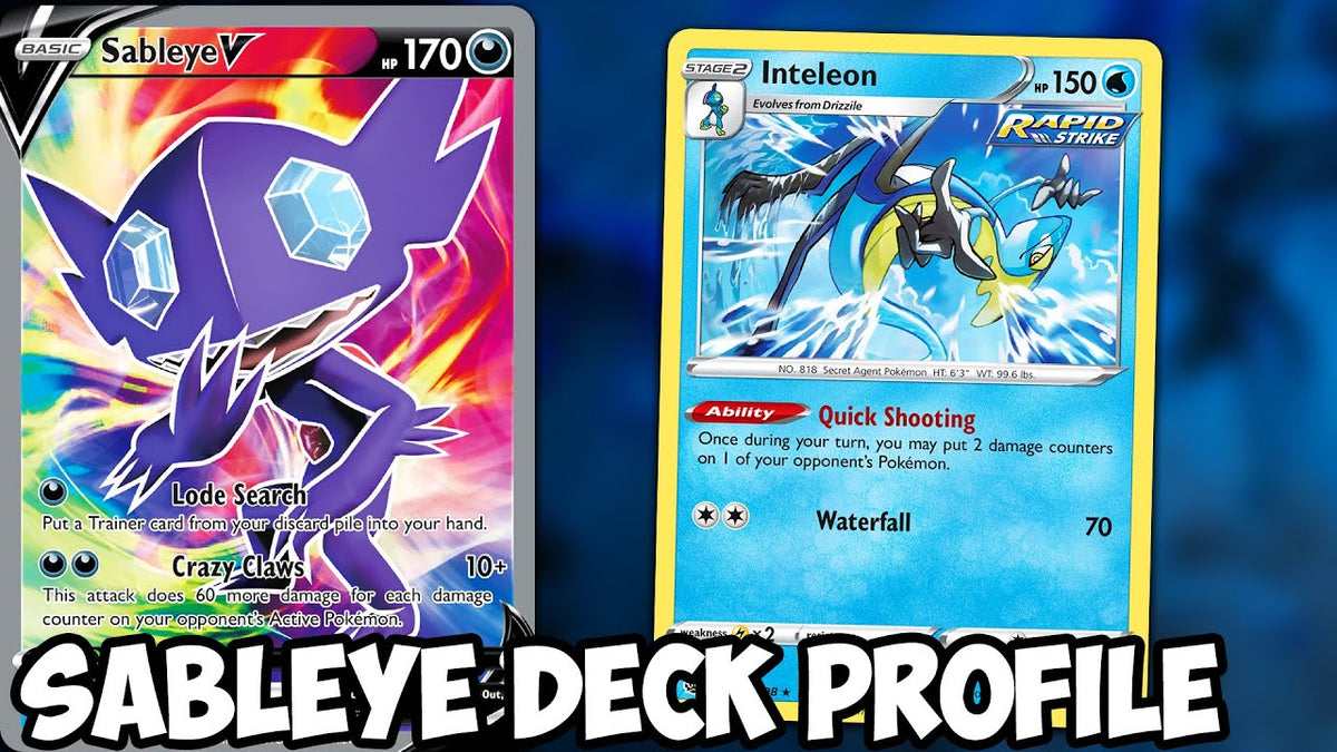 Sableye V/Inteleon Deck Profile! One Of My Favorite Chilling Reign Decks! | Pokemon TCG Deck Review