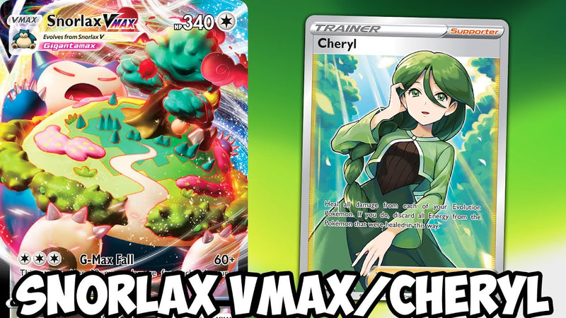 Snorlax VMAX/Cheryl Deck Profile Card Cavern Trading Cards, LLC Snorlax VMAX/Cheryl Deck Profile Card Cavern Trading Cards, LLC