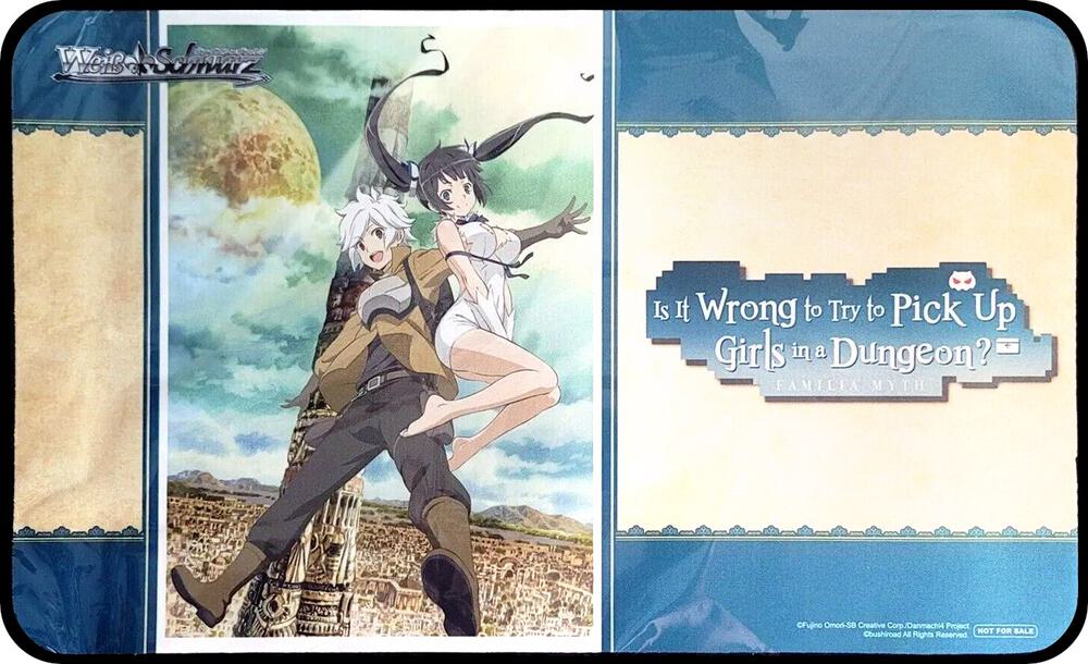 Weiss Schwarz: Is it Wrong to Try to Pick Up Girls in a Dungeon? - Playmat - Card Cavern