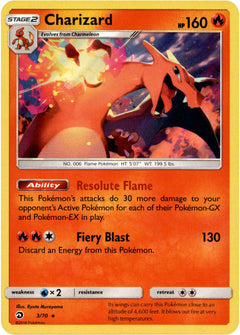 Charizard - 3/70 - Dragon Majesty - Holo - Card Cavern