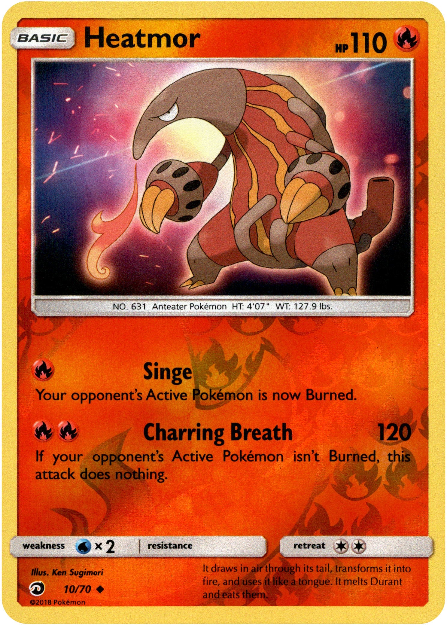 Heatmor - 10/70 - Dragon Majesty - Reverse Holo - Card Cavern