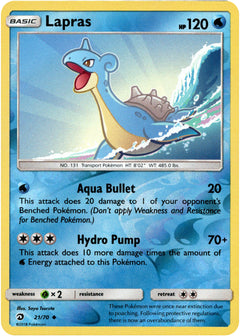 Lapras - 21/70 - Dragon Majesty - Reverse Holo - Card Cavern