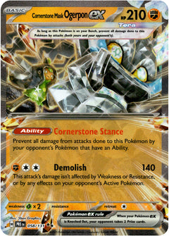 Cornerstone Mask Ogerpon ex - 058/131 - Prismatic Evolutions - Holo - Card Cavern