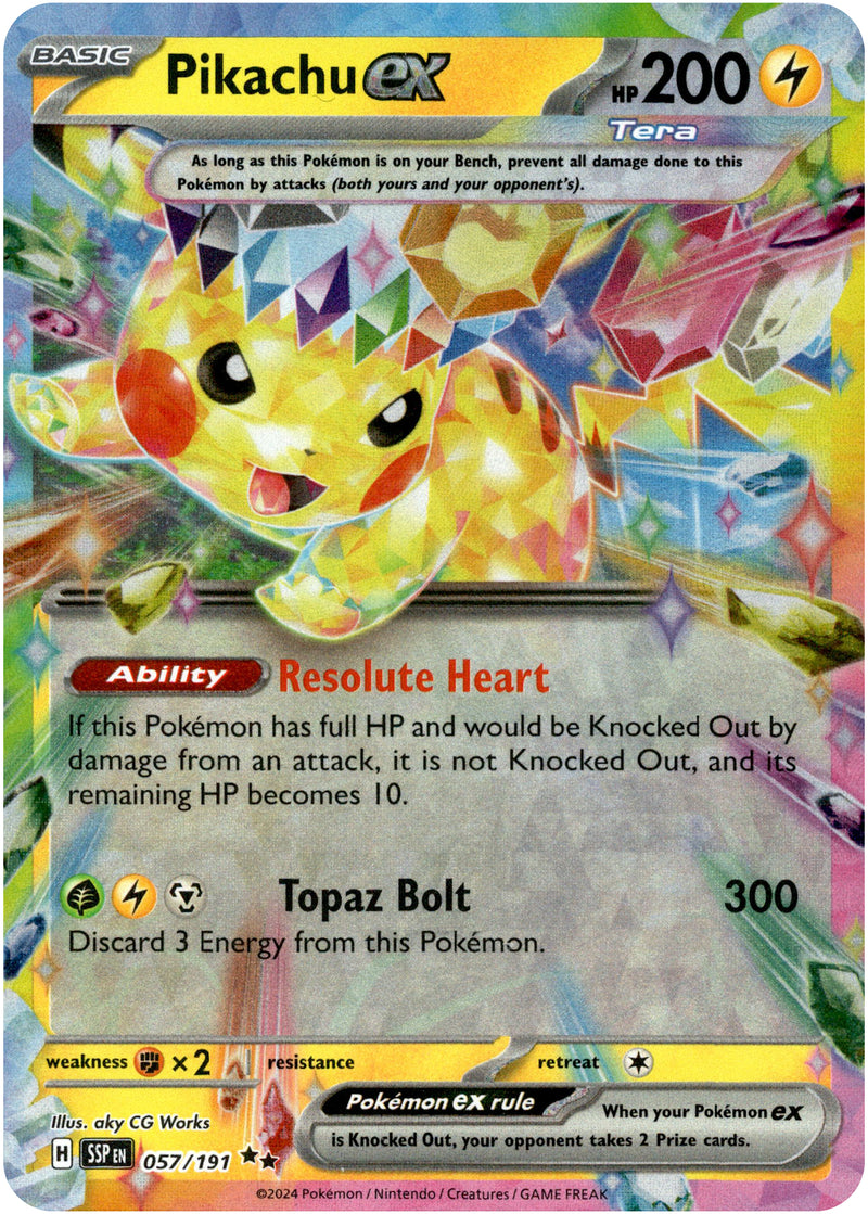 Pikachu ex - 057/191 - Surging Sparks