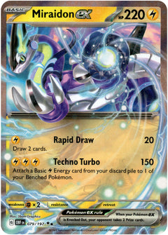 Miraidon ex - 079/197 - Obsidian Flames - Holo - Card Cavern