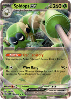 Spidops ex - 019/198 - Scarlet & Violet - Holo - Card Cavern