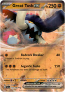 Great Tusk ex - 123/198 - Scarlet & Violet - Holo - Card Cavern