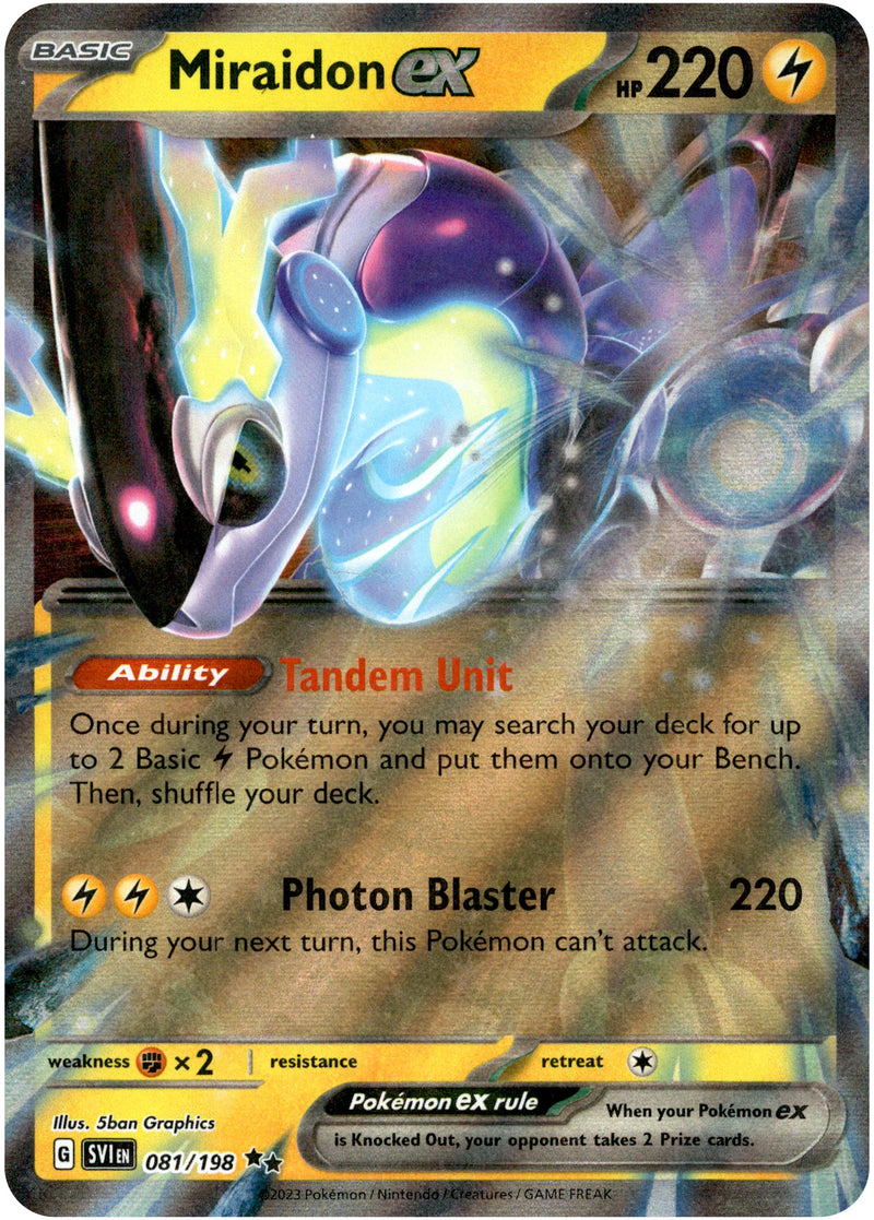 miraidon holographic pokemon card Miraidon - McDonald's Promos 2024