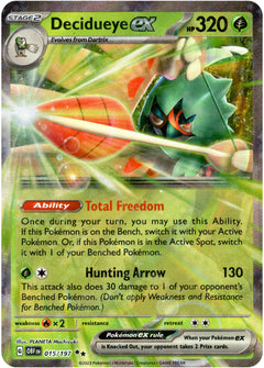 Decidueye ex - 015/197 - Obsidian Flames - Holo - Card Cavern