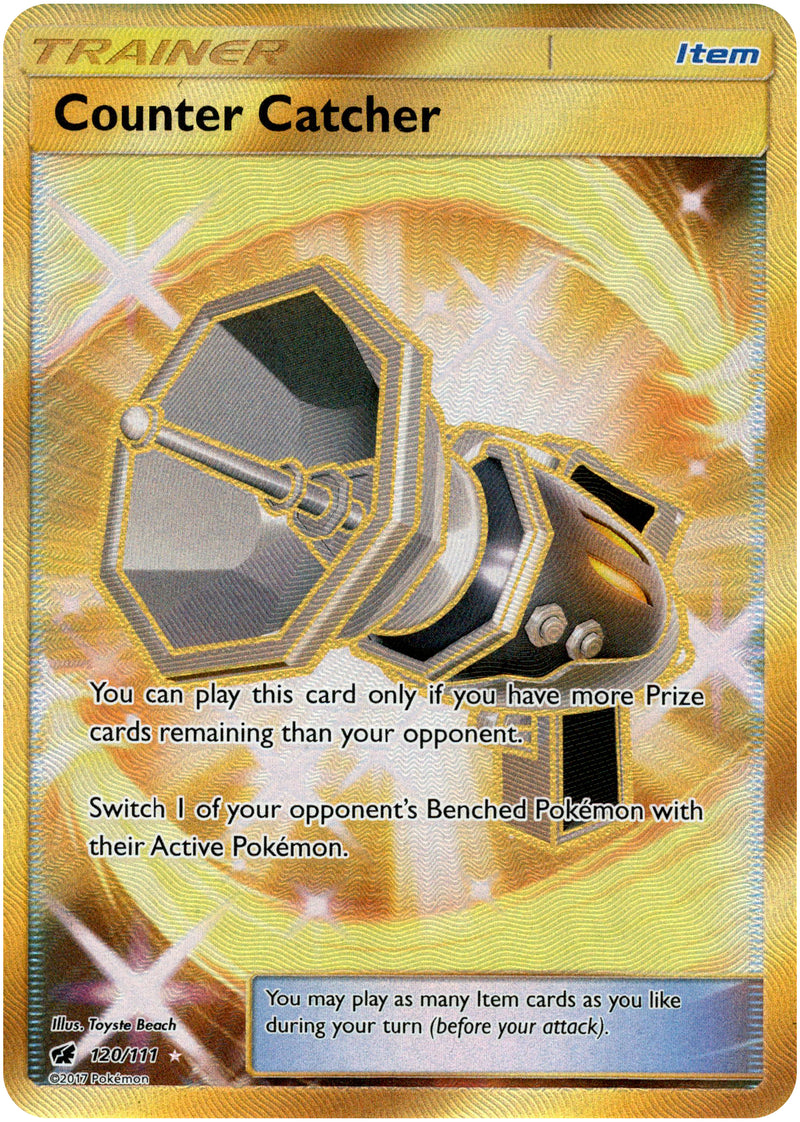 Pokemon Sun & Moon Crimson Invasion Secret Rare Counter Catcher #120