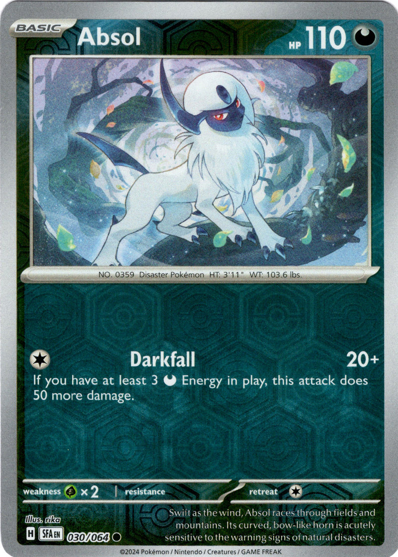 absol pokemon card holo Pokemon Trading Card Game Shrouded Fable Common Absol #30