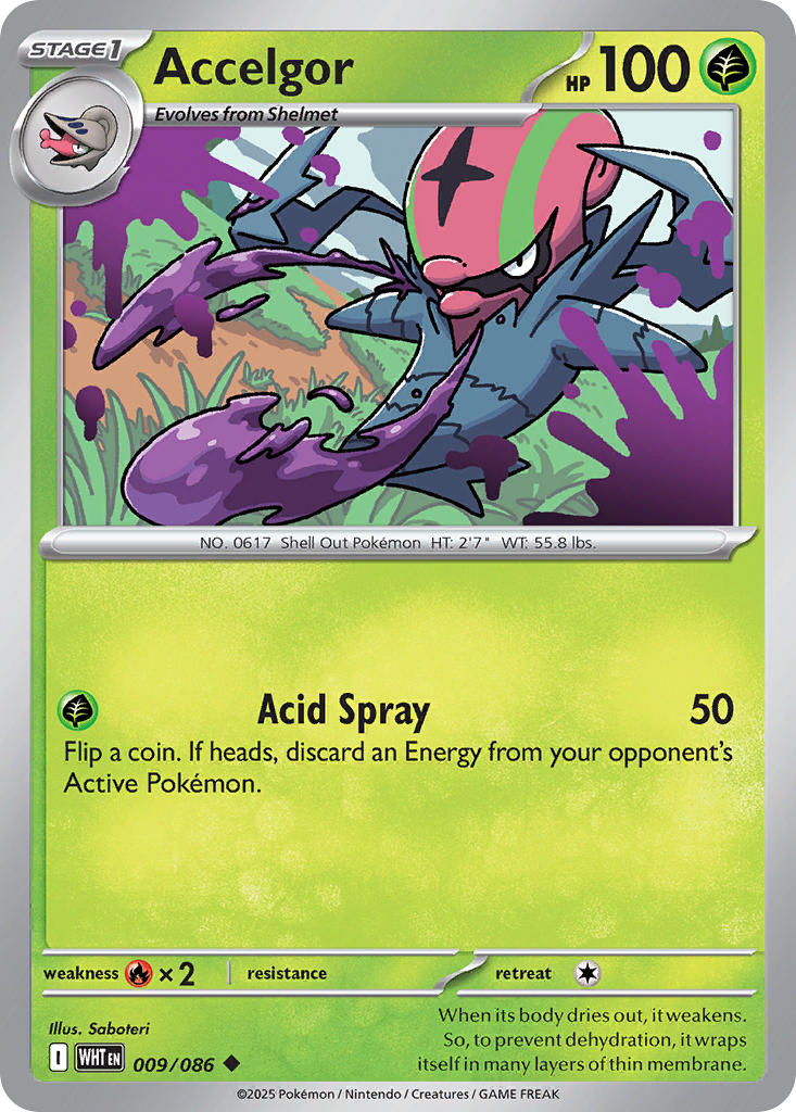 Accelgor - 009/086 - White Flare - Card Cavern