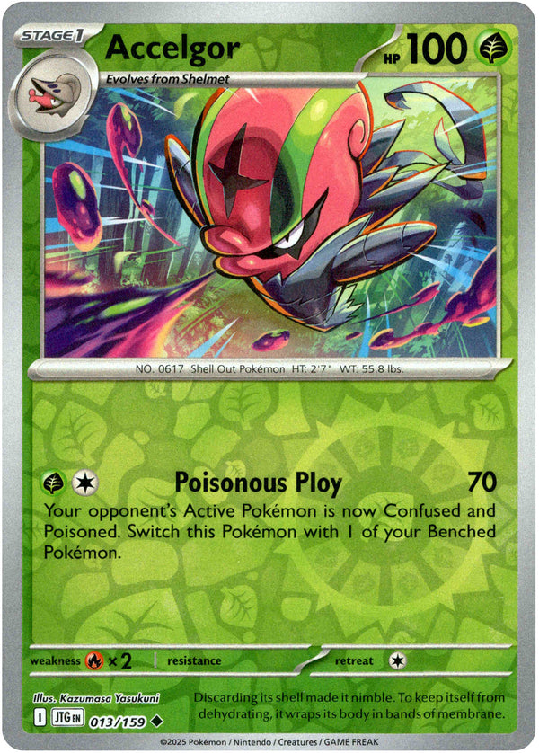 Accelgor - 013/159 - Journey Together - Reverse Holo - Card Cavern