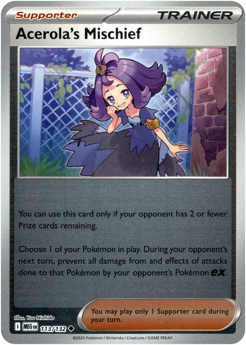 Acerola's Mischief - 113/132 - Mega Evolution