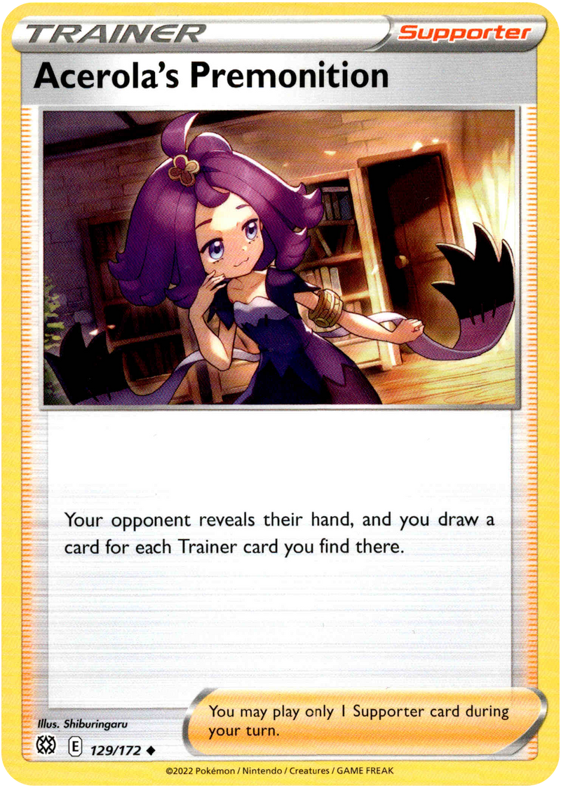 Acerola's Premonition - 129/172 - Brilliant Stars - Card Cavern