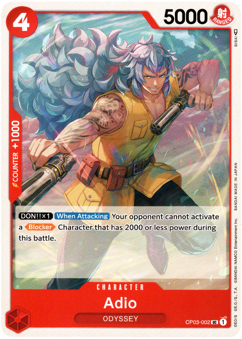 Adio - OP03-002 UC - Pillars of Strength - Card Cavern