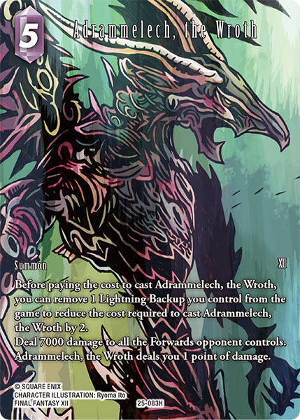 Adrammelech, the Wroth - 25-083H - Tears of the Planet - Full Art Foil - Card Cavern