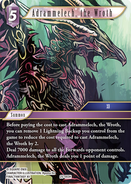 Adrammelech, the Wroth - 25-083H - Tears of the Planet - Card Cavern